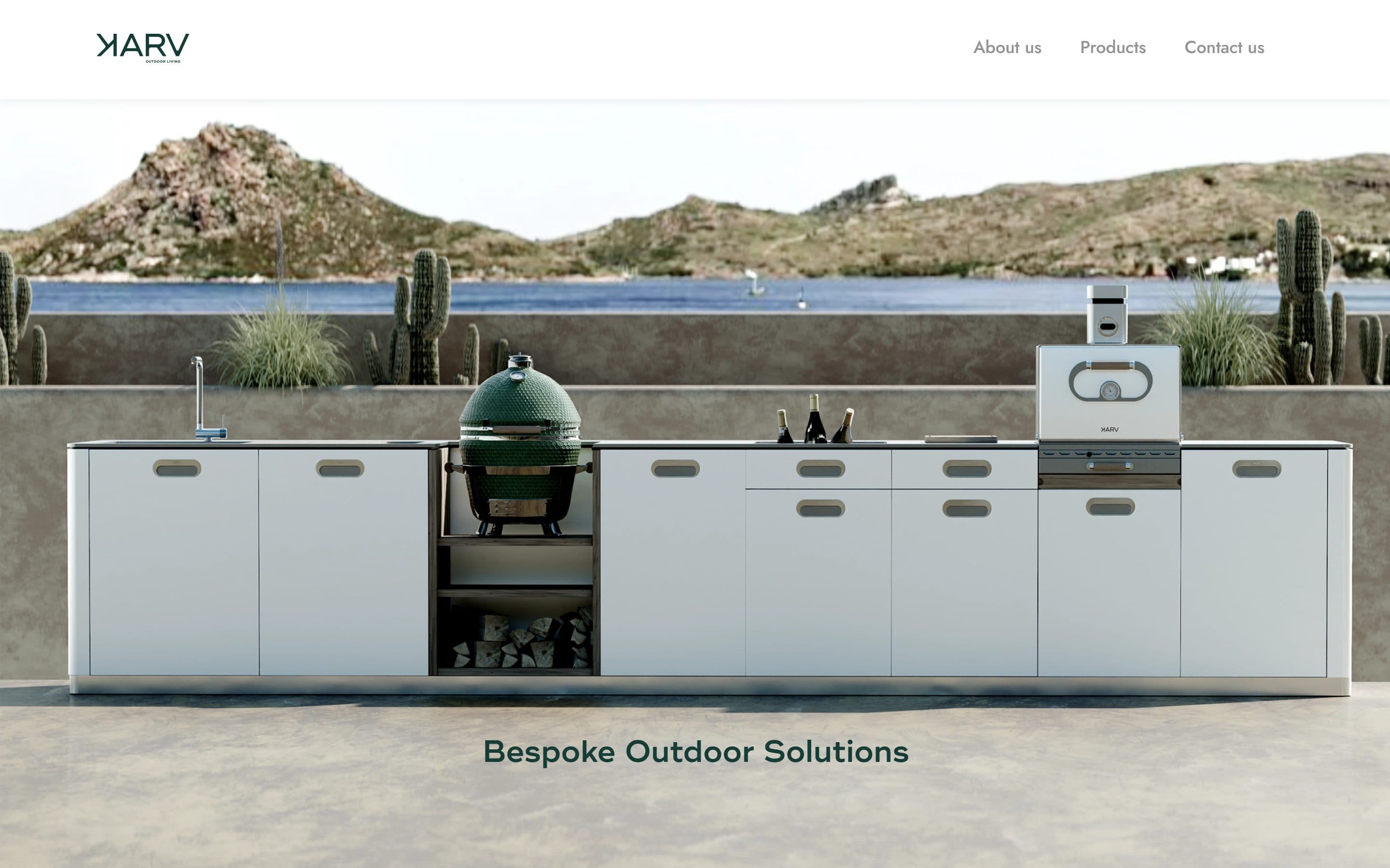 Karv Outdoor Living homepage